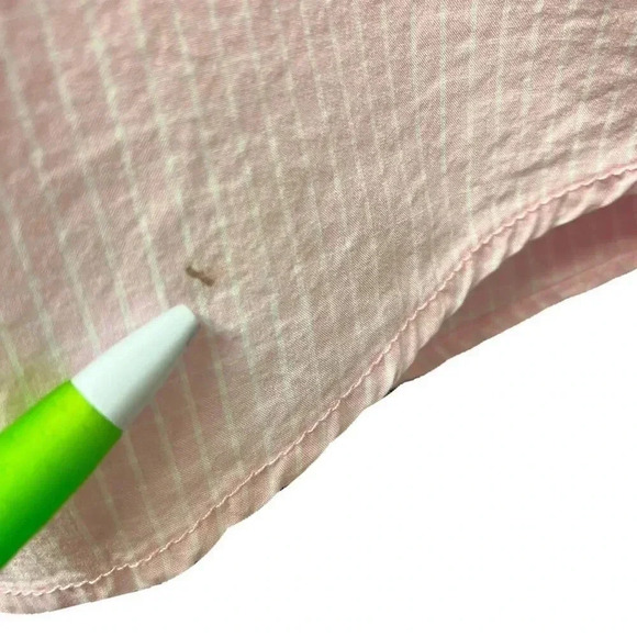 Abercrombie & Fitch Women's Pink Gingham Check Long Sleeve Button-Up Shirt M - Picture 4 of 5